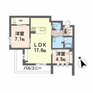 さくらガーデン出水【2階】の間取り