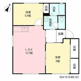 ソレイユ B棟【1階】の間取り