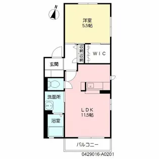 パレス・グローリーK&K【2階】の間取り