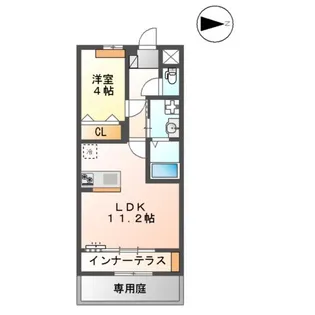 ユースハイム【106号室】の間取り