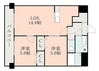 CHAINON楡木【5階】の間取り