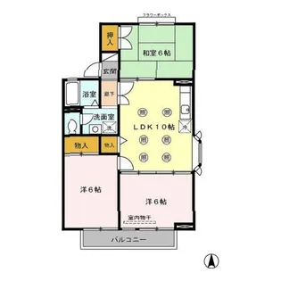 リベール花立【2階】の間取り