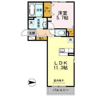 パティオ【3階】の間取り