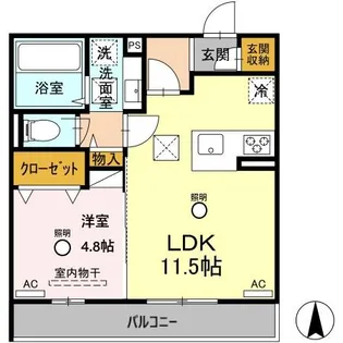 サニーヒルⅡ【1階】の間取り