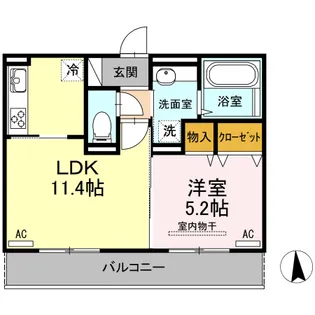 インペリアル【3階】の間取り
