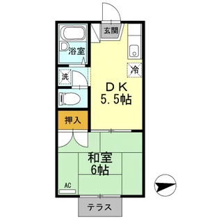 レジデンスイケダ【101号室】の間取り