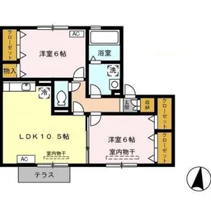 リヴェールコート【1階】の間取り