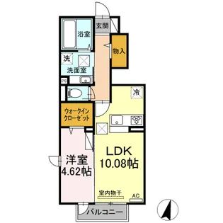 デルニエ【1階】の間取り