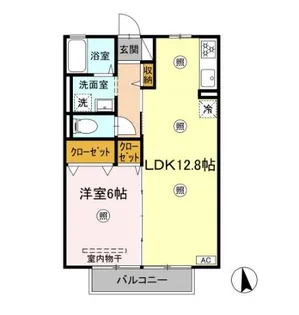 セジュールウィル【202号室】の間取り