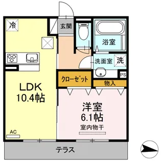 ユメタントピーノ A棟【1階】の間取り