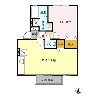 ウィルモア田迎【2階】の間取り
