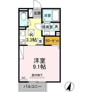ラ メール【1階】の間取り