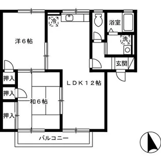 セジュール高塘(タカトモ)【202号室】の間取り