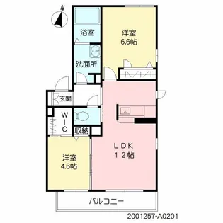 ヴィラ・クレール【2階】の間取り