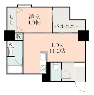 APEX神園【4階】の間取り