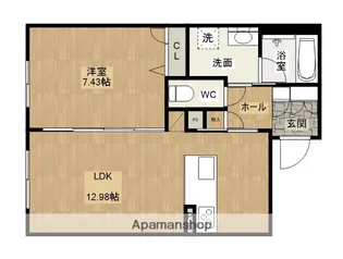熊本県熊本市東区昭和町【アパート】の間取り