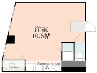 熊本県熊本市中央区大江1丁目【マンション】の間取り