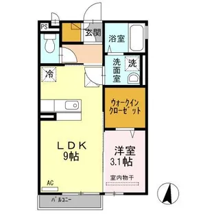 ラ・カンパニータ【2階】の間取り