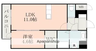 熊本県菊池郡菊陽町花立2丁目【マンション】の間取り