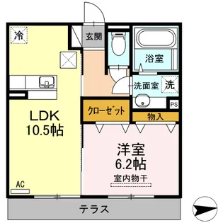 シャンベルタン B棟【1階】の間取り