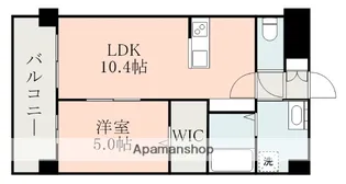 熊本県熊本市中央区渡鹿7丁目【マンション】の間取り