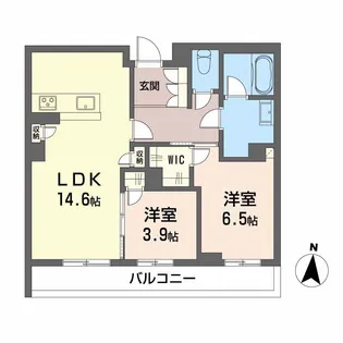 WITHPLUS上熊本駅前【3階】の間取り