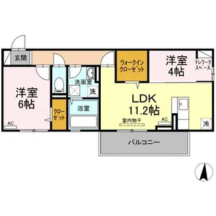 シルトクレーテ【2階】の間取り