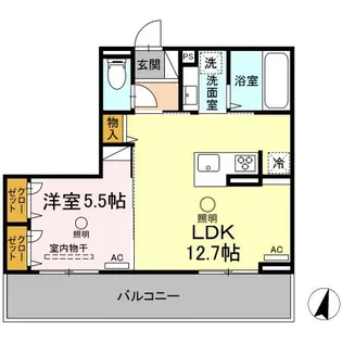 ボナール武蔵ヶ丘【3階】の間取り