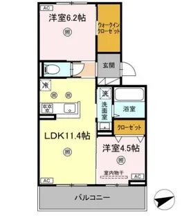 リバーサイド竜田口駅前【3階】の間取り