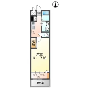 サンウイング【107号室】の間取り