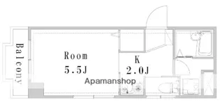 ハウル黒髪【5階】の間取り