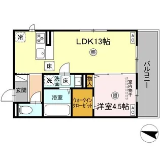 ソラーナI【1階】の間取り