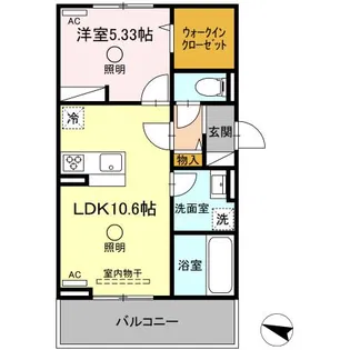 ビブロスポンテII【2階】の間取り