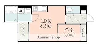REGALEST熊本中央【3階】の間取り