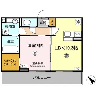 ランドマークII【2階】の間取り