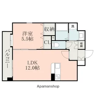 グランブルー五福【2階】の間取り