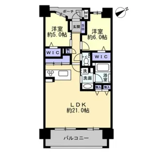 エイルマンション水道町Ⅱロゼア【506号室号室】の間取り
