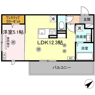 SARASA【303号室】の間取り