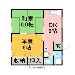 グリーンハイツ【1階】の間取り