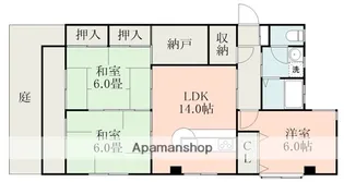 メッシーナ平成【1階】の間取り