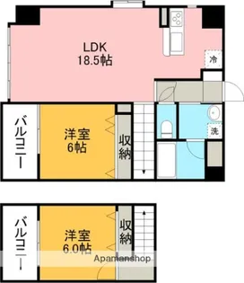 サムティ熊本駅南【6階】の間取り