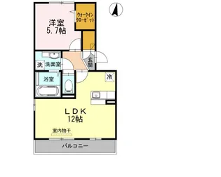 リベールⅢ【3階】の間取り