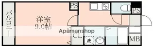 エテルナ水前寺【3階】の間取り