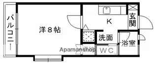 ベック12番館【1階】の間取り