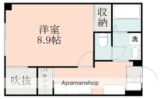 ハーモニー坪井【4階】の間取り