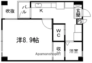 ハーモニー坪井【2階】の間取り