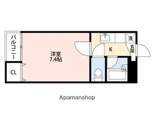 サングラッド黒髪【3階】の間取り