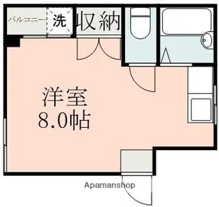 ハイムセラ九品寺【2階】の間取り