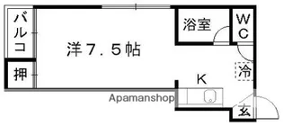 ハイムセラ九品寺【3階】の間取り
