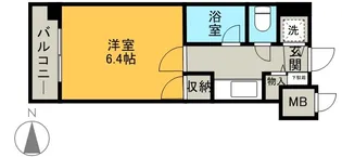 ダイアパレス水前寺第3【506号室】の間取り